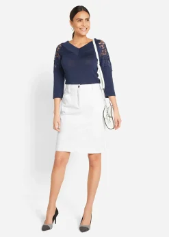 Jupe en jean extensible