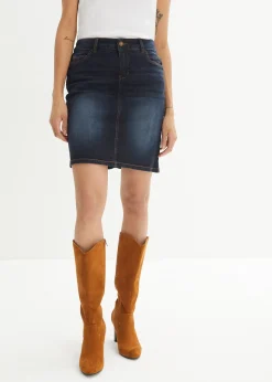 Jupe en jean extensible