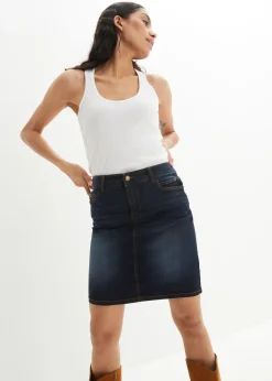 Jupe en jean extensible