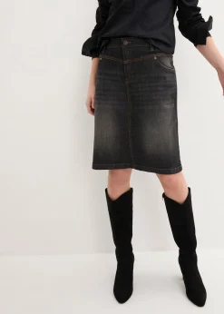 Jupe en jean extensible