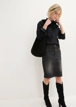 Jupe en jean extensible