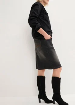 Jupe en jean extensible