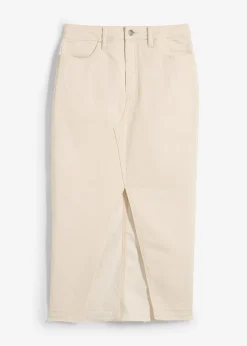 Jupe en jean fendue devant