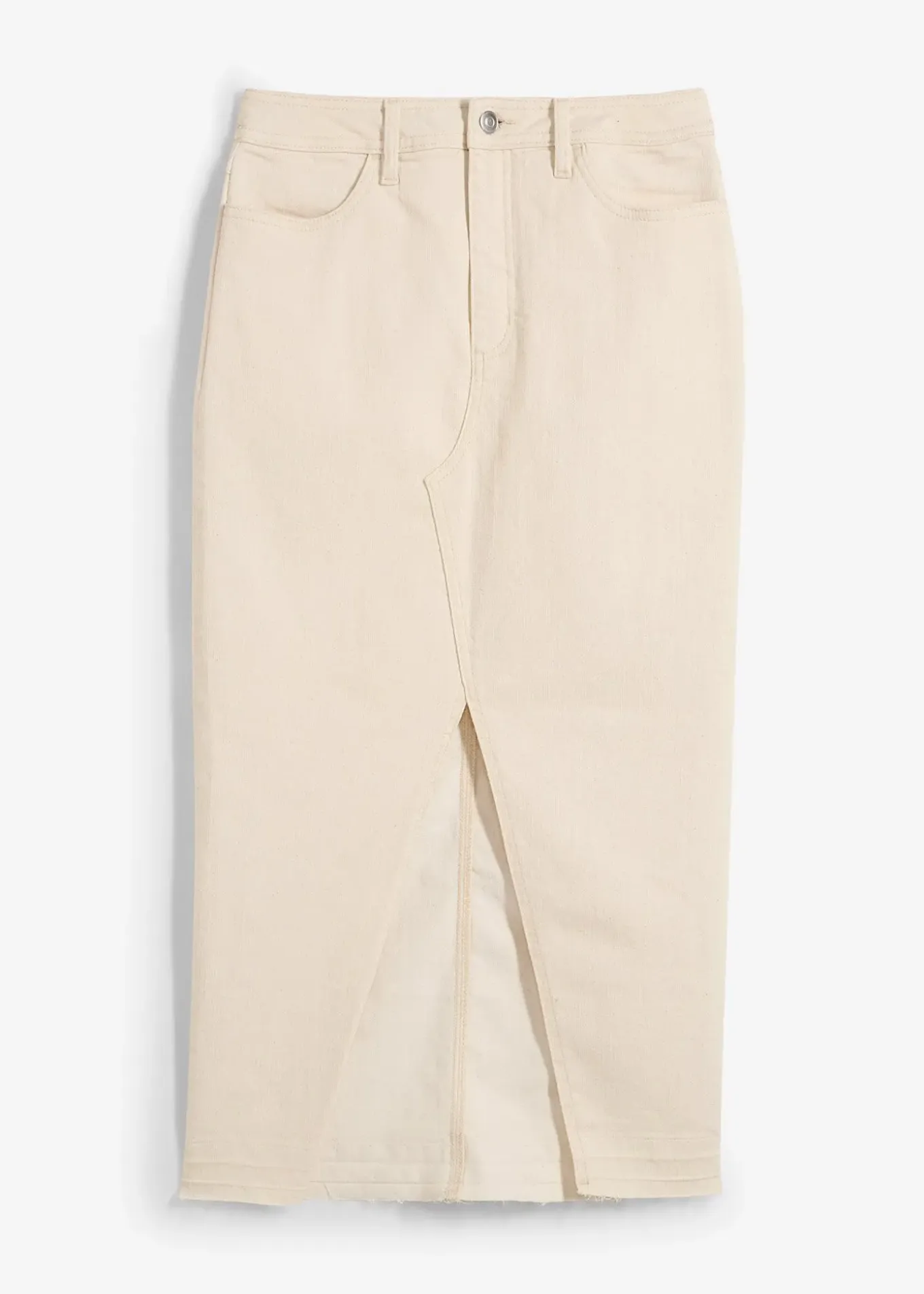 Jupe en jean fendue devant