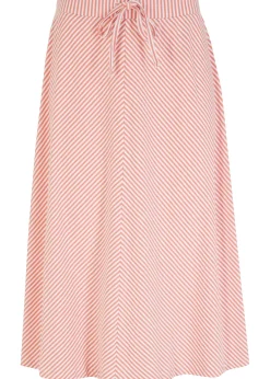 Jupe en jersey à rayures, longueur genou