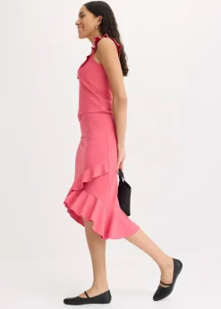 Jupe en jersey à volants