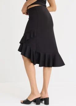 Jupe en jersey à volants