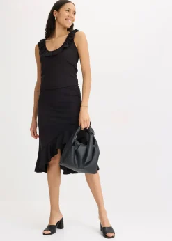 Jupe en jersey à volants