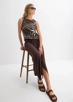 Jupe en jersey avec taille élastiquée