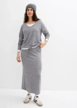 Jupe en jersey effet maille