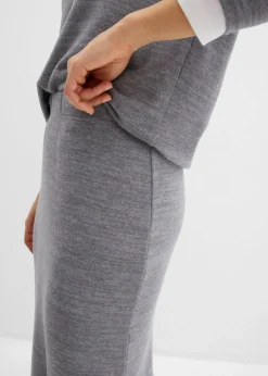 Jupe en jersey effet maille