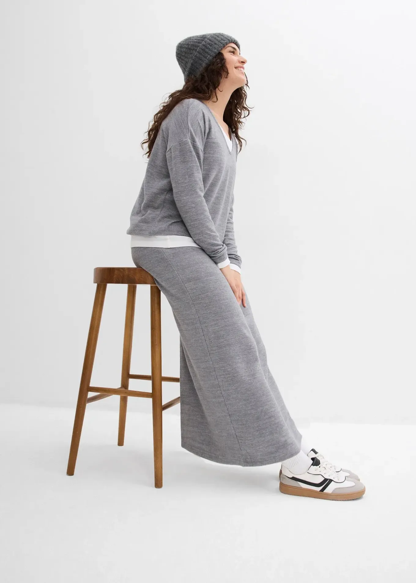 Jupe en jersey effet maille