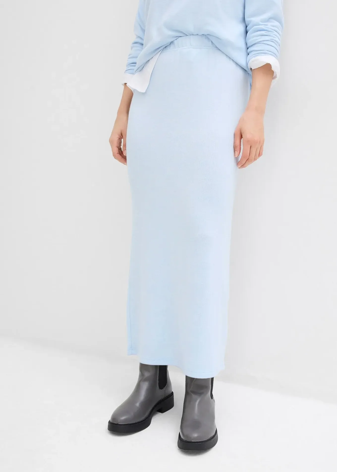 Jupe en jersey effet maille