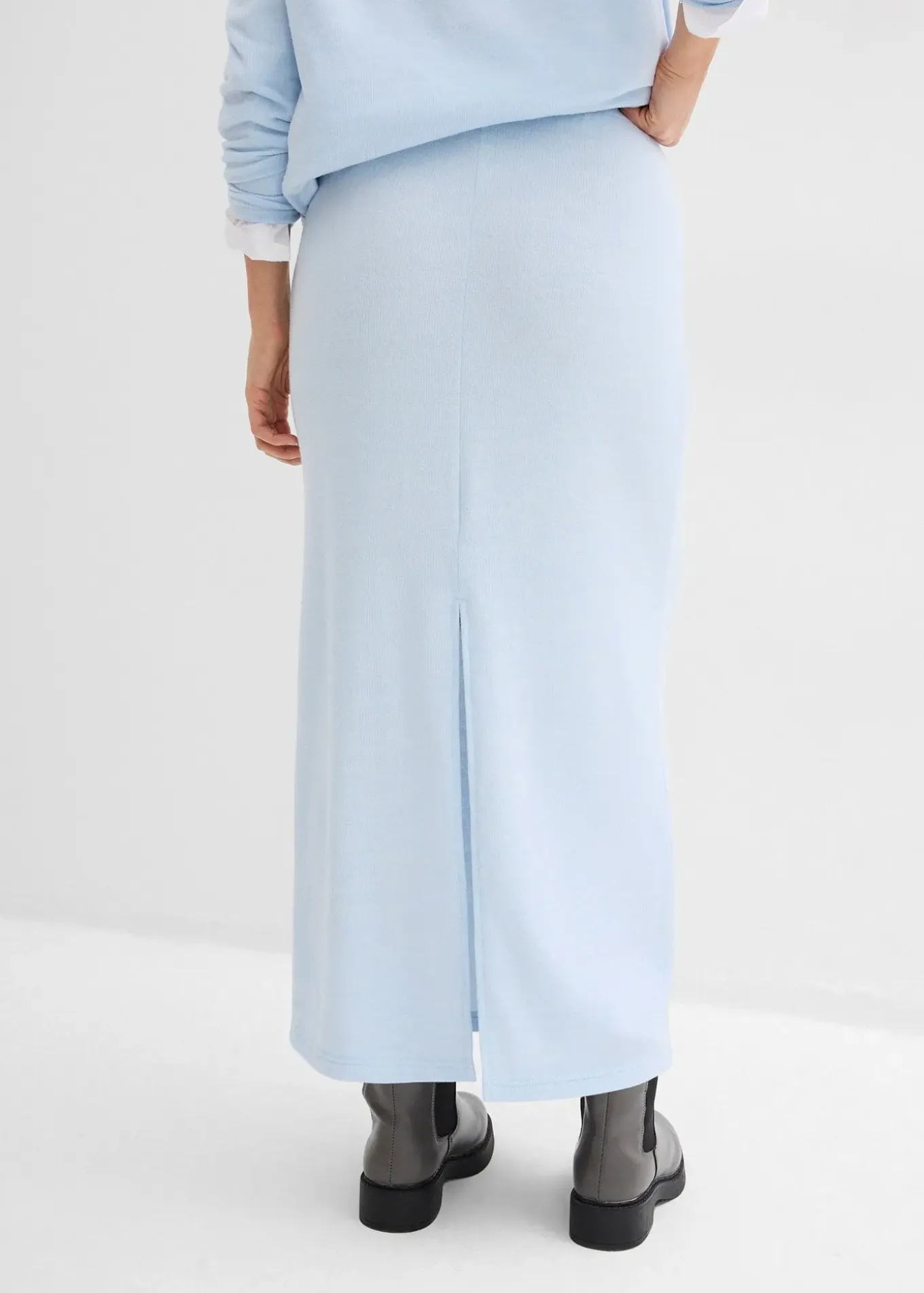 Jupe en jersey effet maille