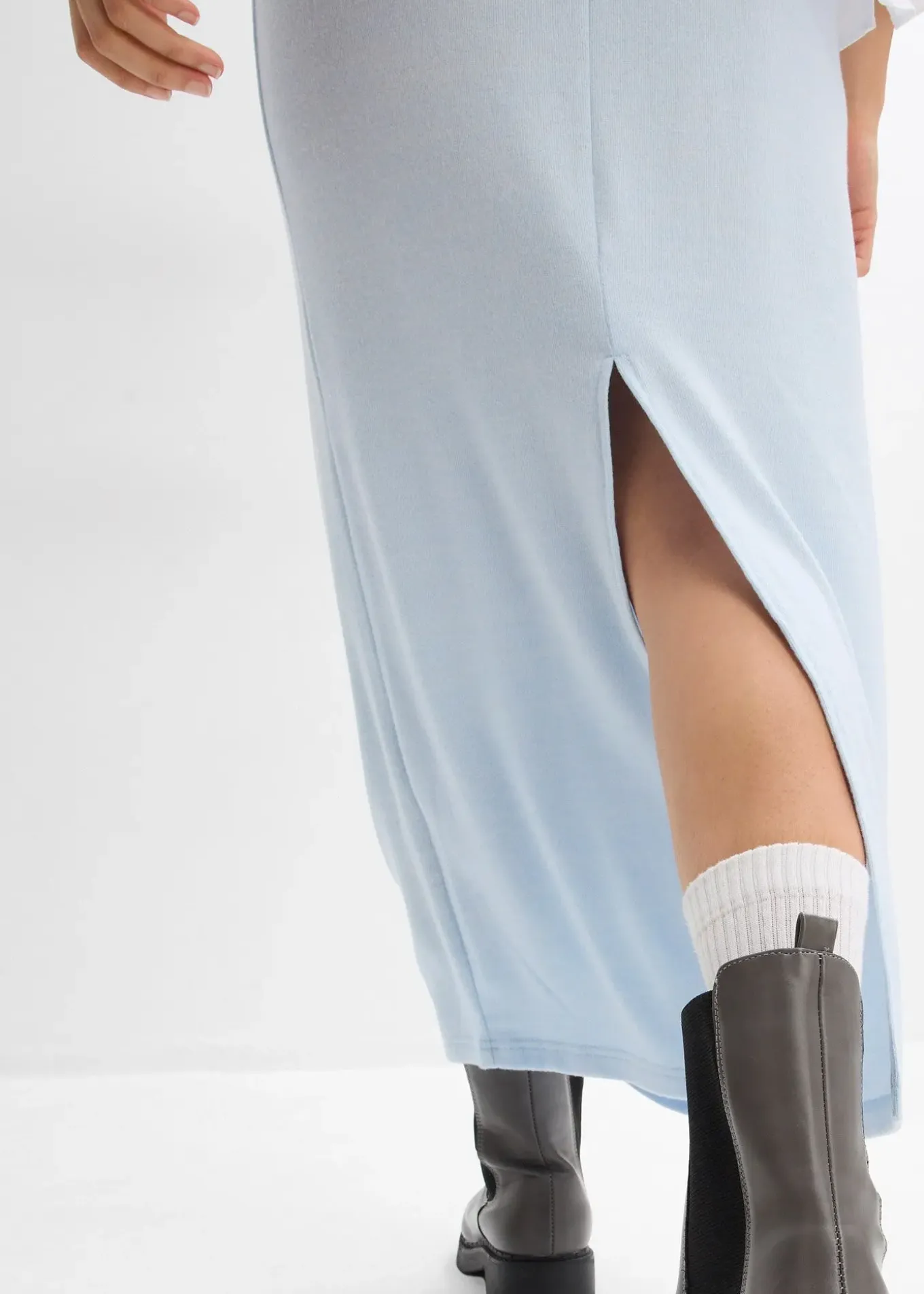 Jupe en jersey effet maille