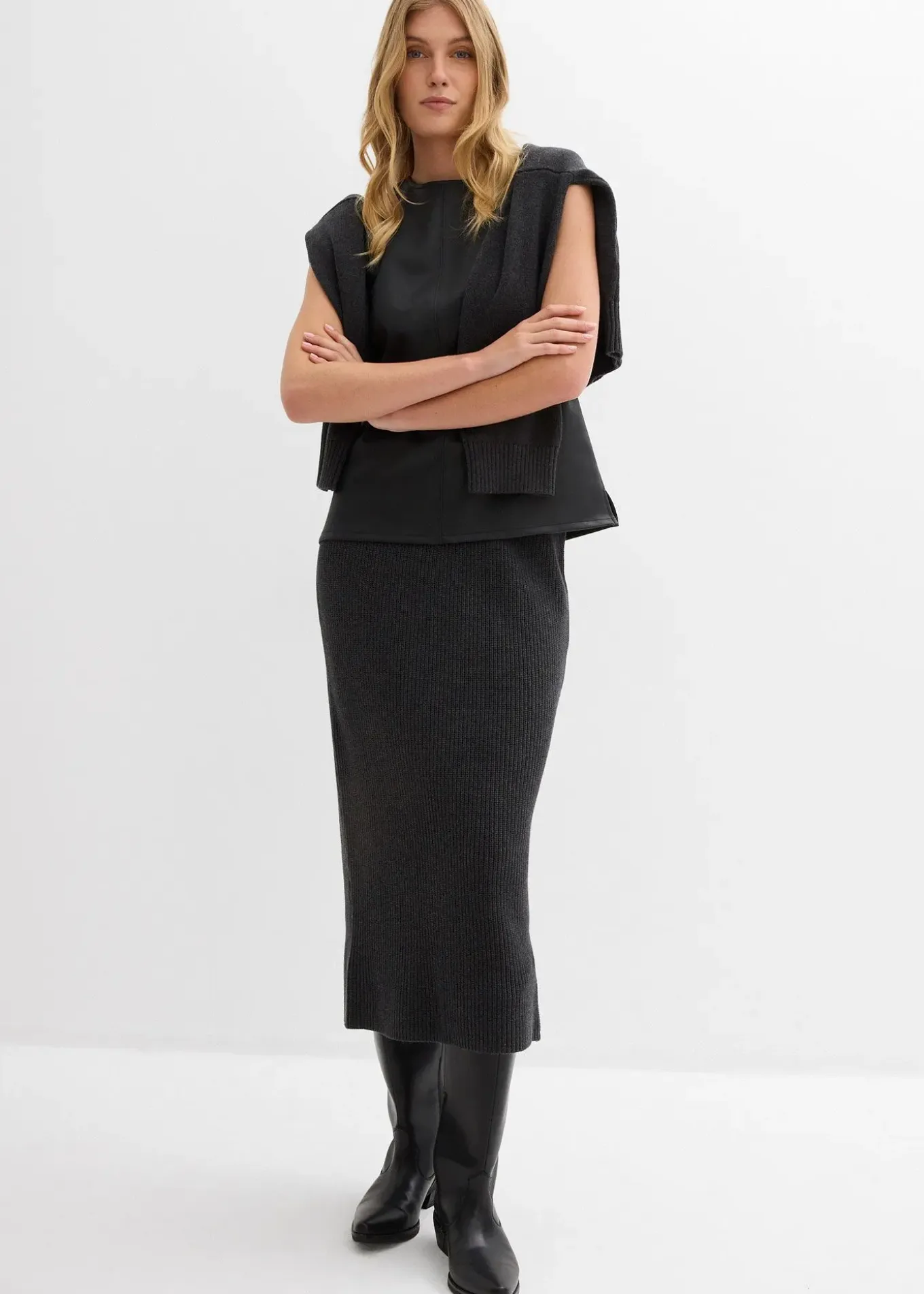 Jupe en maille 100% coton