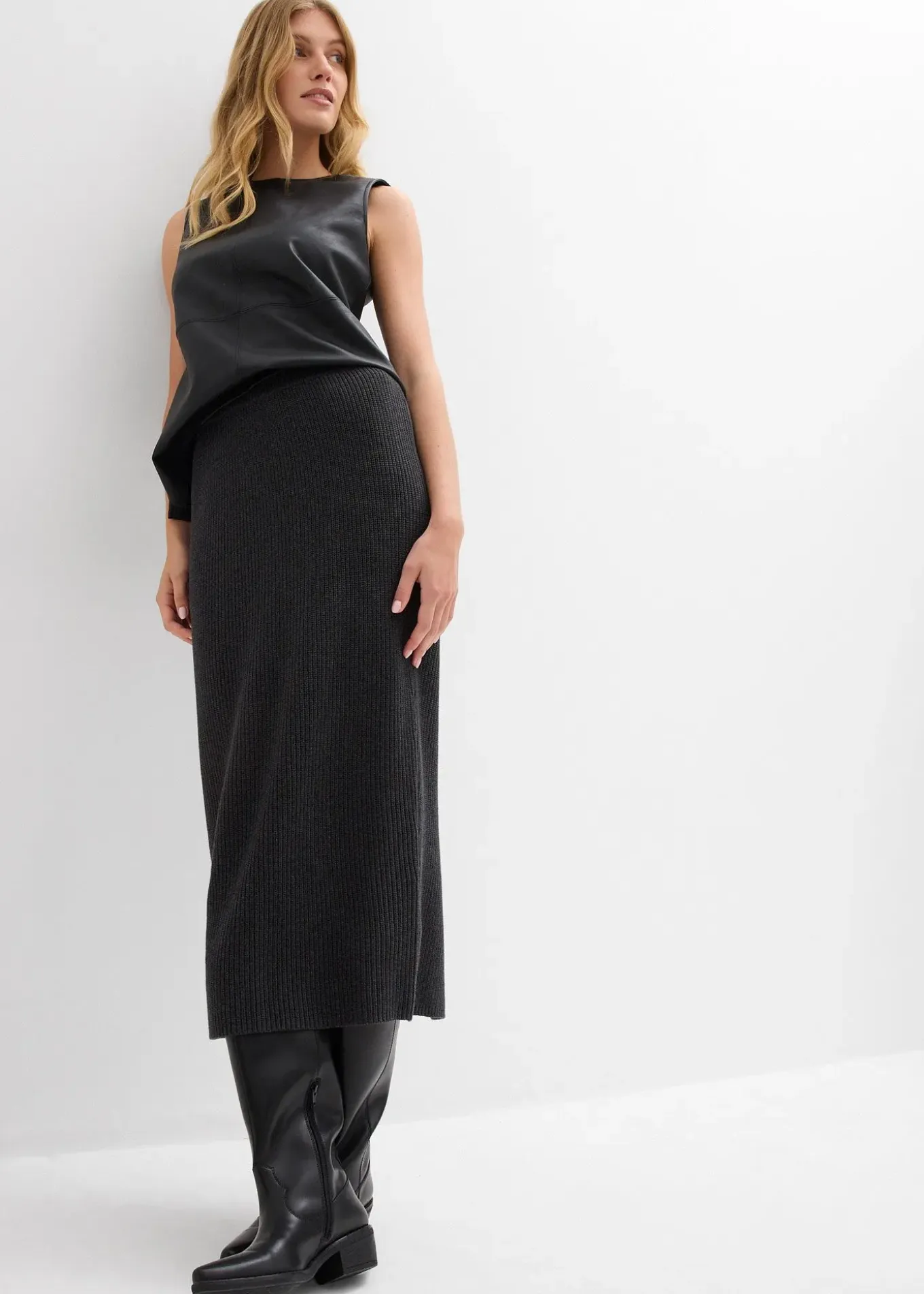 Jupe en maille 100% coton