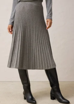 Jupe en maille avec laine mérinos