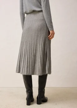 Jupe en maille avec laine mérinos