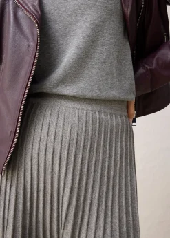 Jupe en maille avec laine mérinos