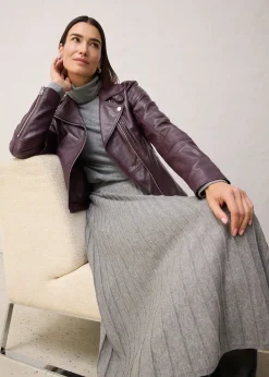 Jupe en maille avec laine mérinos