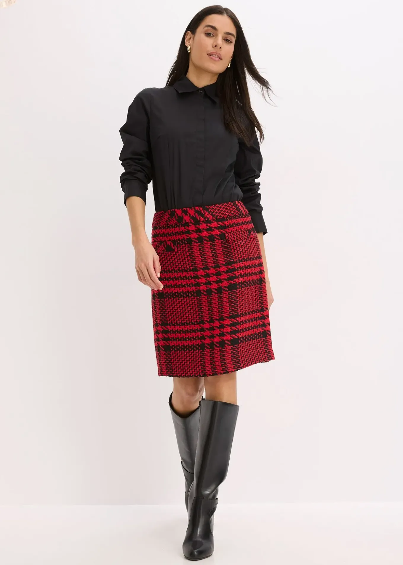 Jupe en maille bouclette