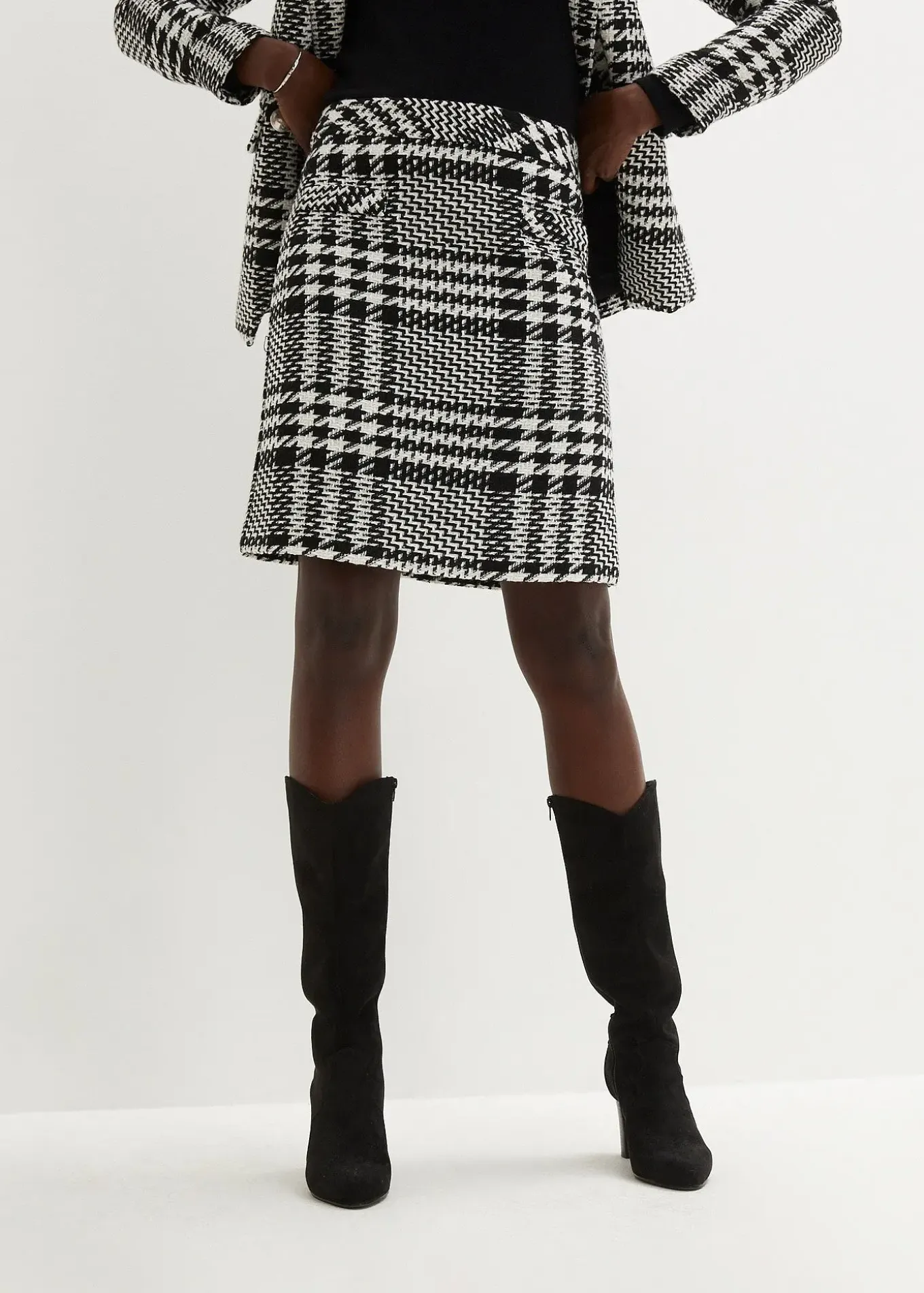 Jupe en maille bouclette