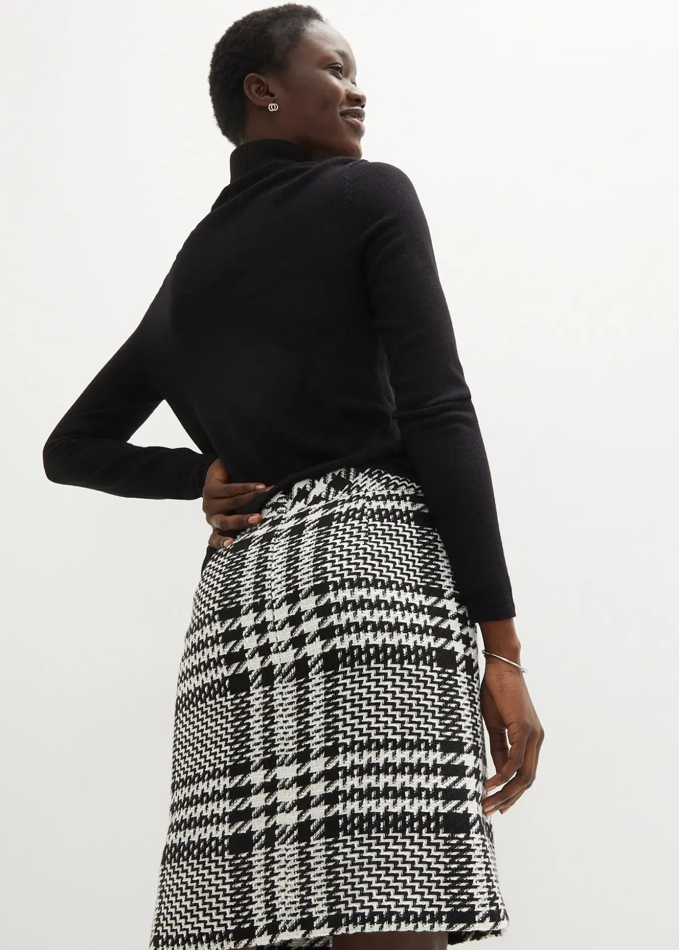 Jupe en maille bouclette