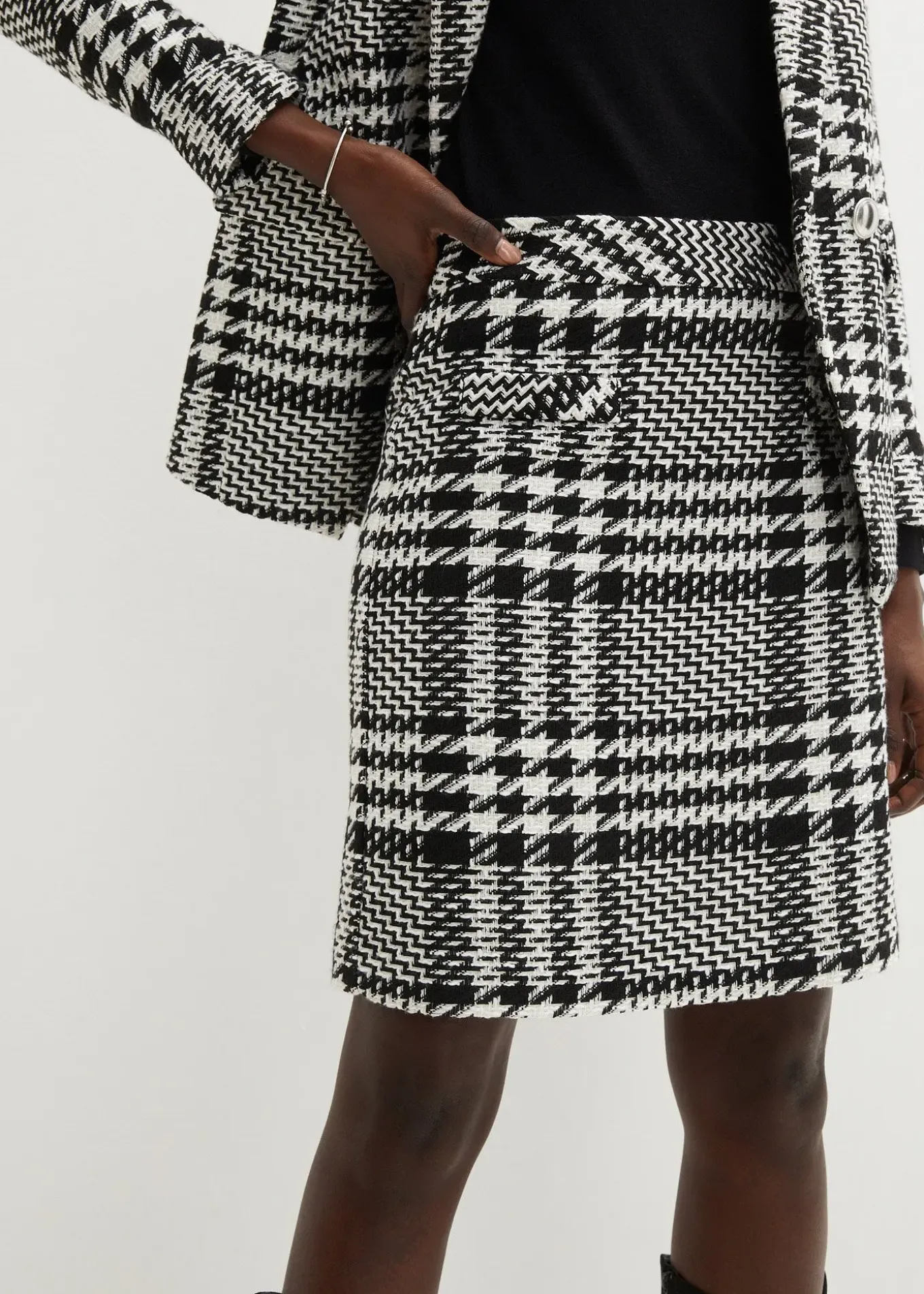 Jupe en maille bouclette