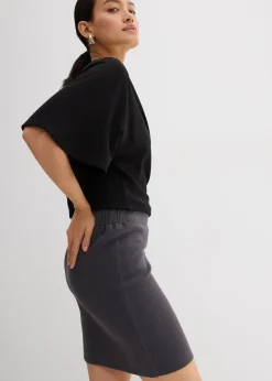 Jupe en maille de viscose mélangée