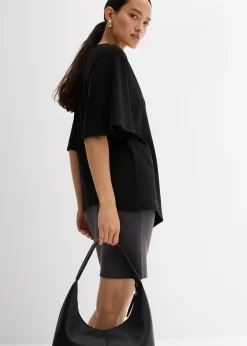 Jupe en maille de viscose mélangée