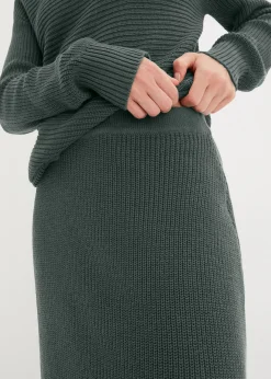 Jupe en maille, légèrement évasée