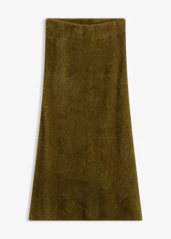 Jupe en maille poilue toute douce