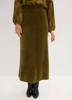 Jupe en maille poilue toute douce