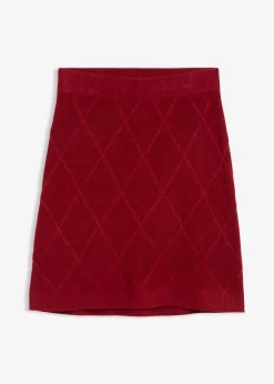 Jupe en maille torsadée