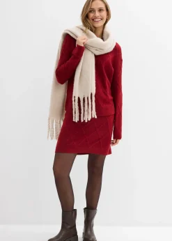 Jupe en maille torsadée