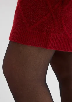 Jupe en maille torsadée