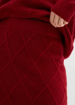 Jupe en maille torsadée