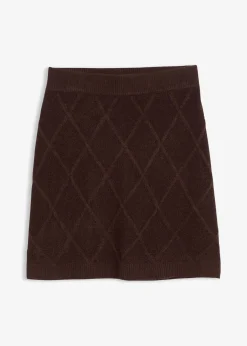 Jupe en maille torsadée