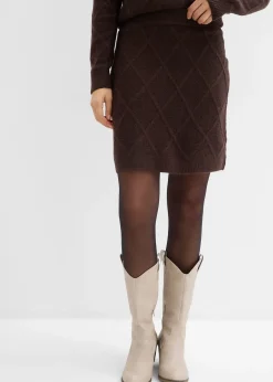 Jupe en maille torsadée