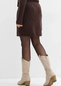 Jupe en maille torsadée