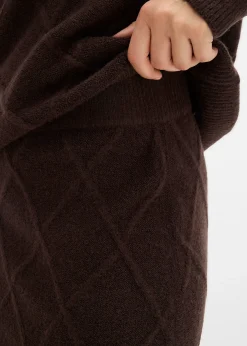 Jupe en maille torsadée