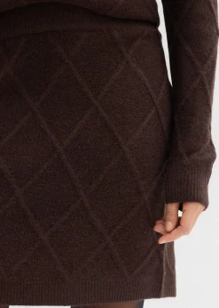 Jupe en maille torsadée