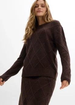 Jupe en maille torsadée