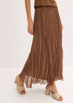 Jupe en mousseline effet froissé