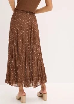 Jupe en mousseline effet froissé