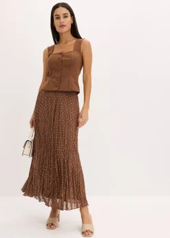 Jupe en mousseline effet froissé