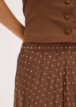 Jupe en mousseline effet froissé