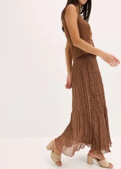 Jupe en mousseline effet froissé