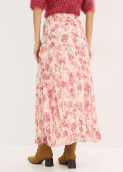 Jupe en mousseline effet froissé